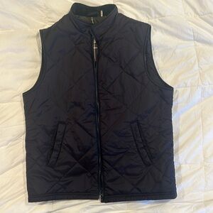 Barbour Navy Finn Gilet Quilted Vest. Medium